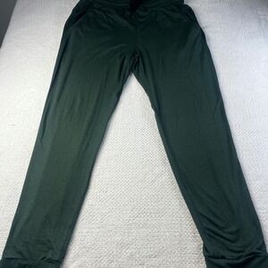 01 ALGO Mens Green Performance Jogger Pants Quick Dry Moisture Wicking Size M